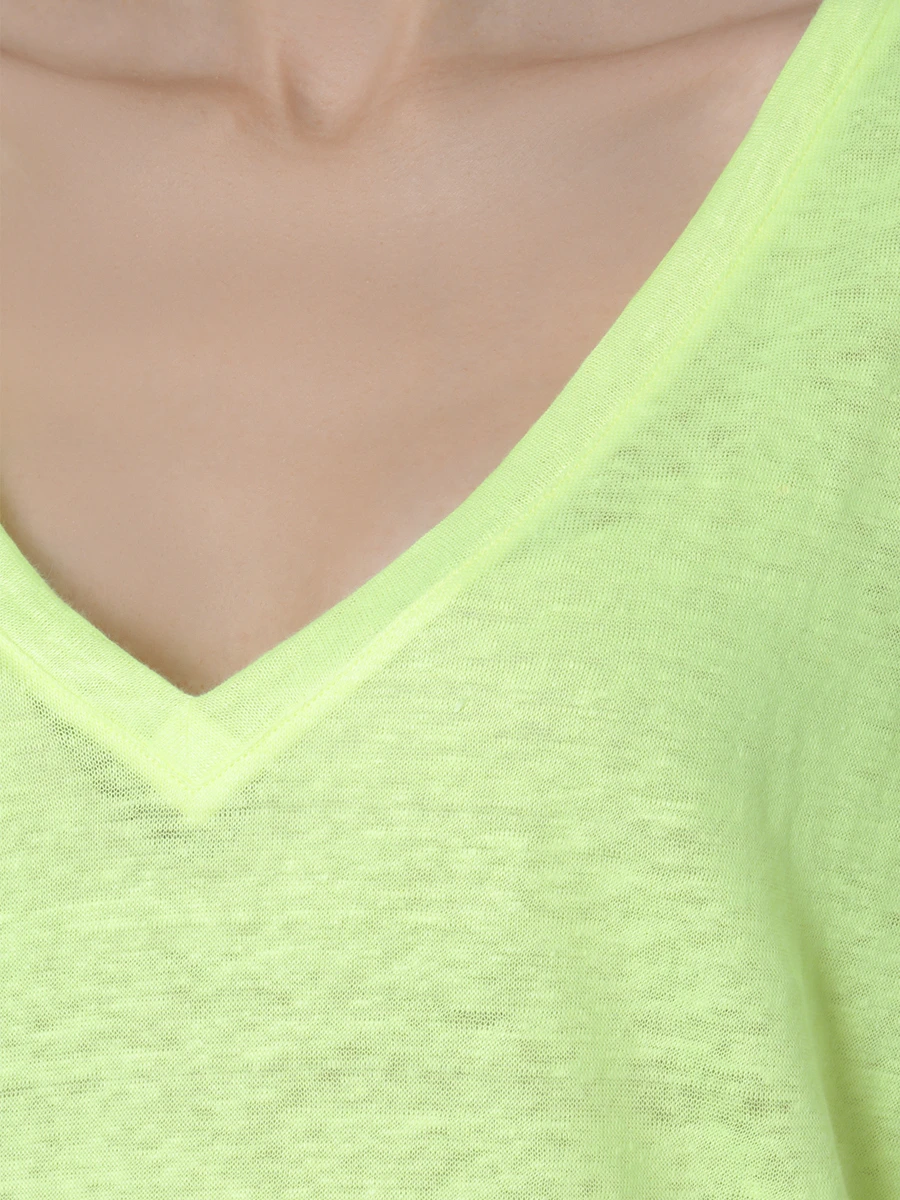 

Футболка льняная, Желтый, ELOISE 94 FLUO YELLOW
