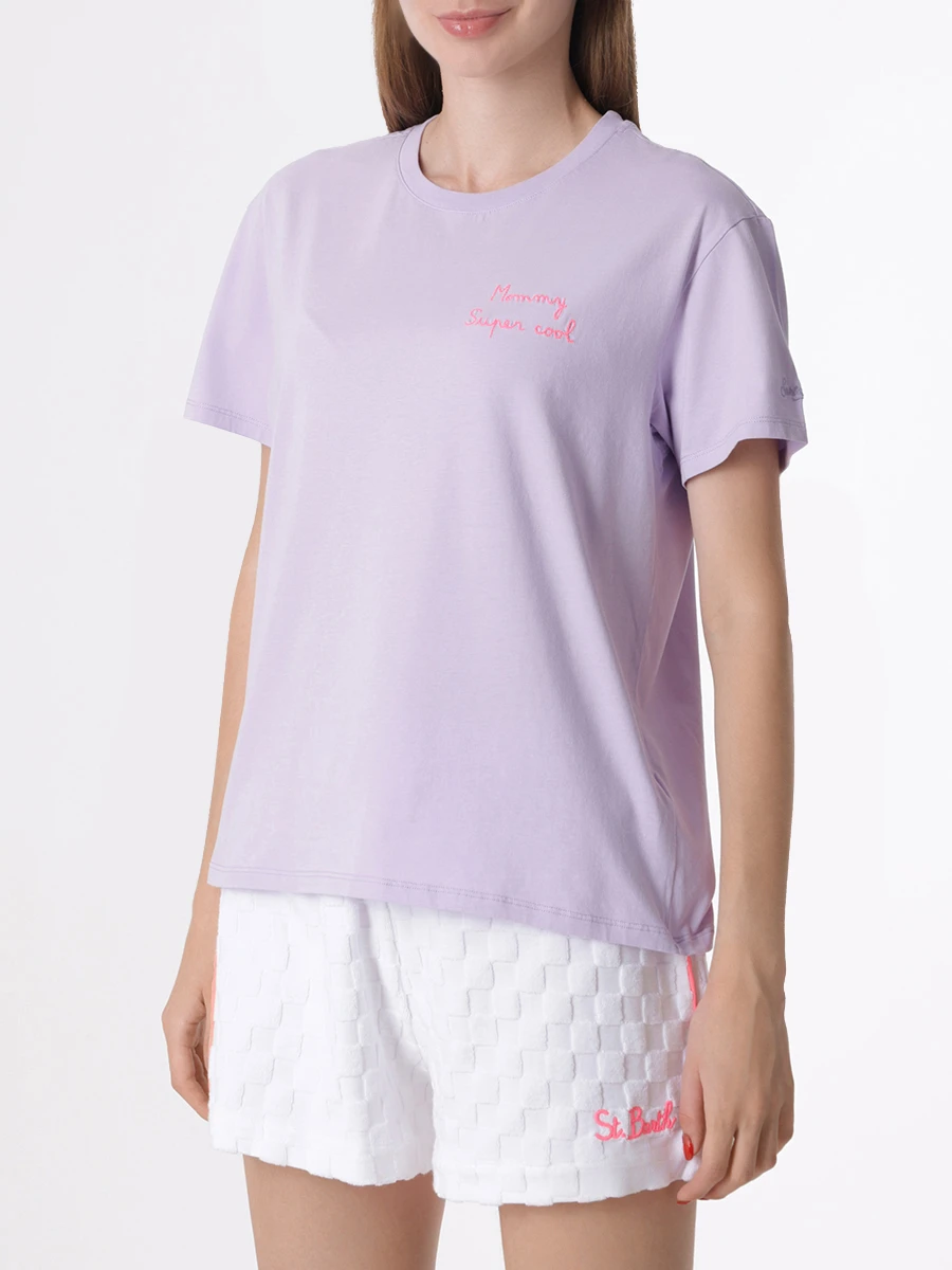 

Футболка хлопковая, Фиолетовый, EMILIE MUMMY COOL 24 EMB