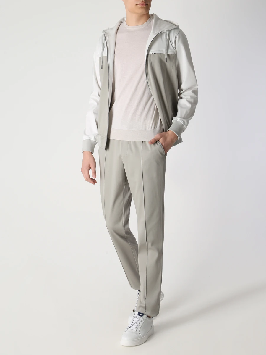 Костюм хлопковый CAPOBIANCO 14M401/14M709.BI00 ROPE Серо- Серый  Фото 2