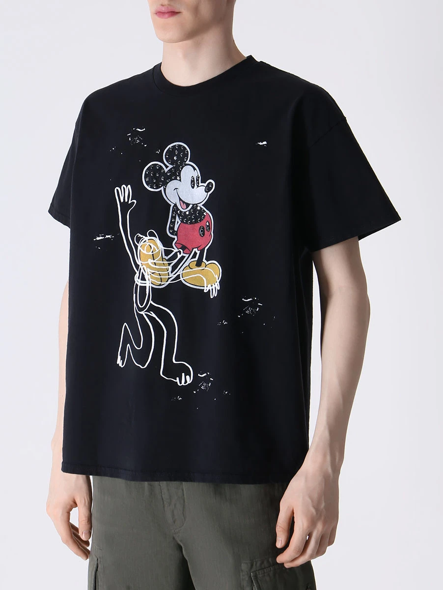 

Футболка хлопковая, Черный, VINTAGE TOON CAPSULE Микки