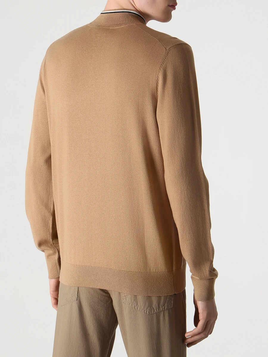 

Джемпер однотонный, Бежевый, 50477369/260