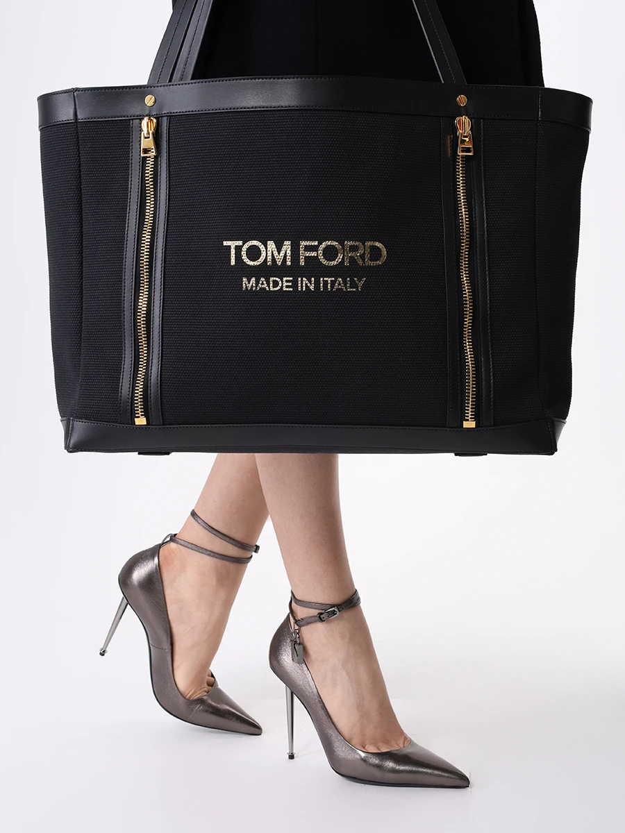 Сумка текстильная TOM FORD L1671ICN001G 5NY03 Черный  Фото 2