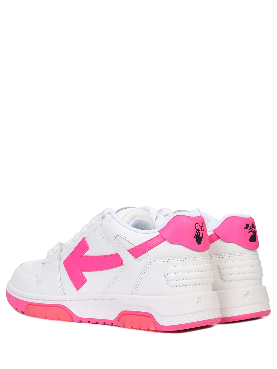 Кеды кожаные Out of Office OFF-WHITE OWIA259S23LEA001 0132 Белый  Фото 4