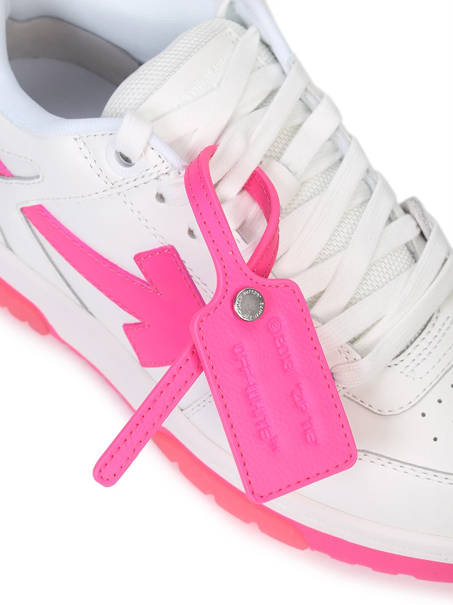 Кеды кожаные Out of Office OFF-WHITE OWIA259S23LEA001 0132 Белый  Фото 5