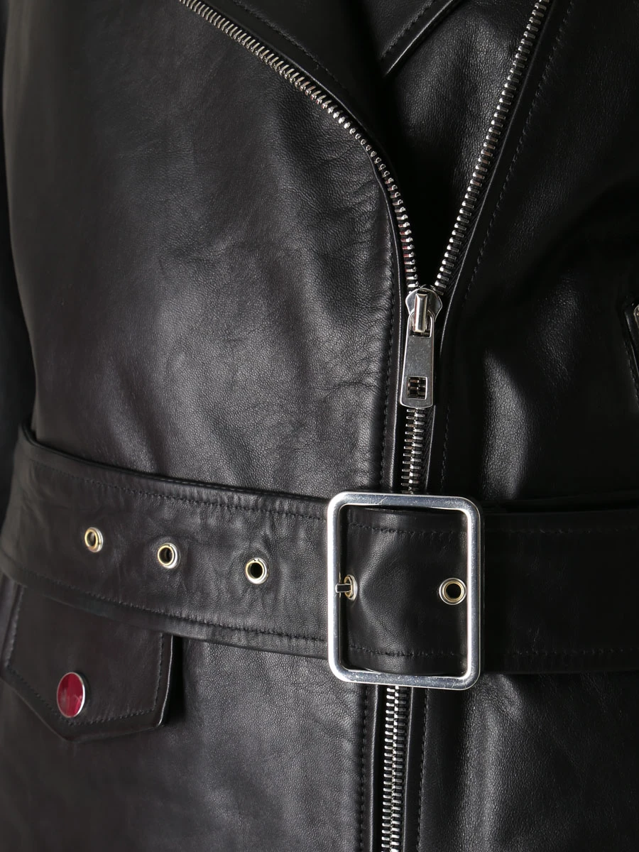 

Куртка-косуха кожаная, Черный, K13631 BLACK