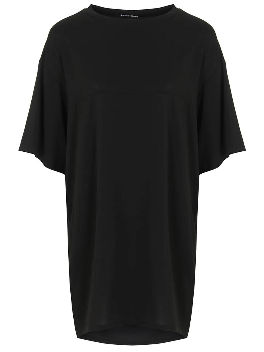 Блуза из вискозы CAMILLE CASSARD 21LS709-NEW YORK-BLACK, размер 44, цвет черный - фото 1