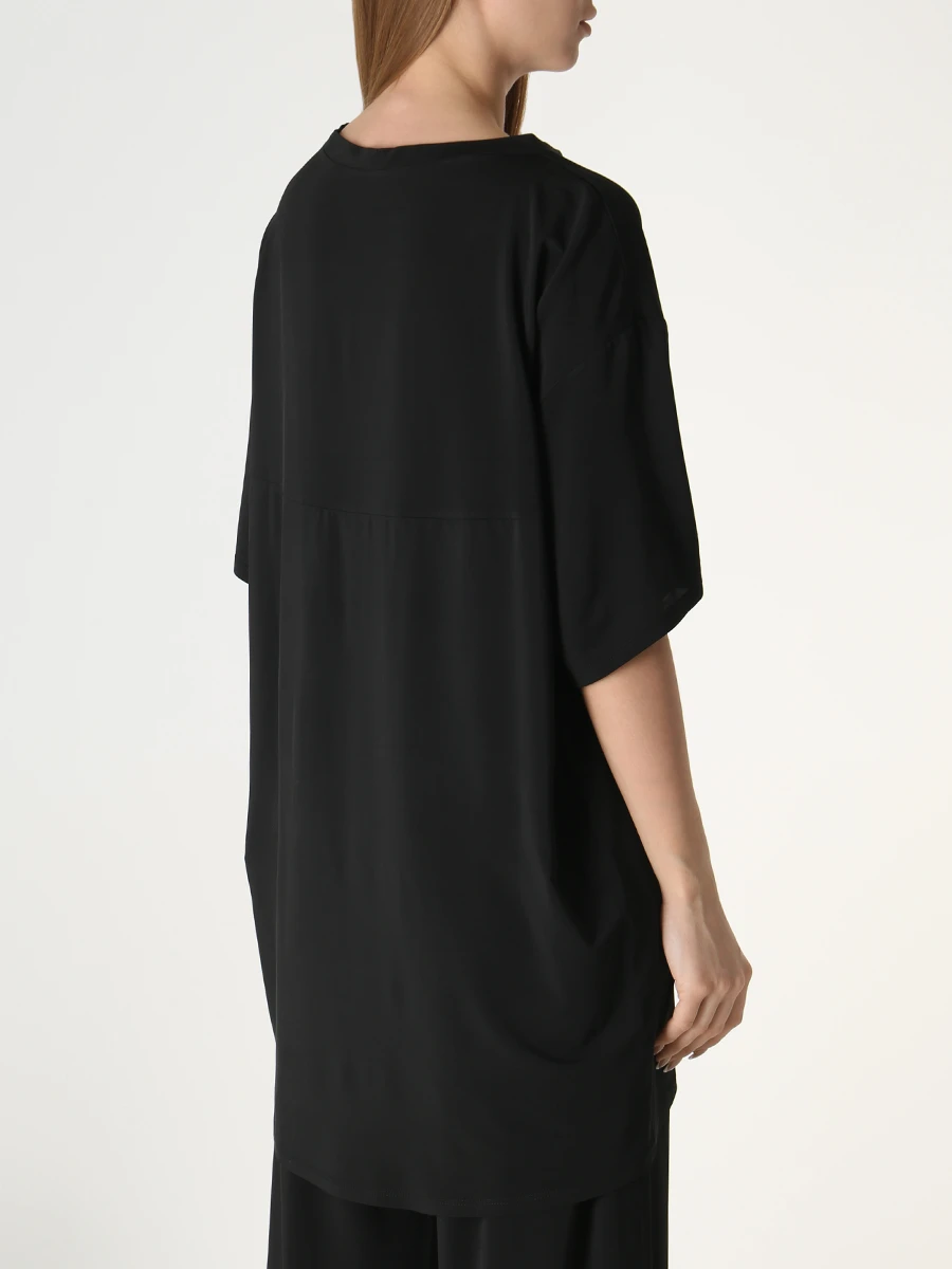 Блуза из вискозы CAMILLE CASSARD 21LS709-NEW YORK-BLACK, размер 44, цвет черный - фото 3