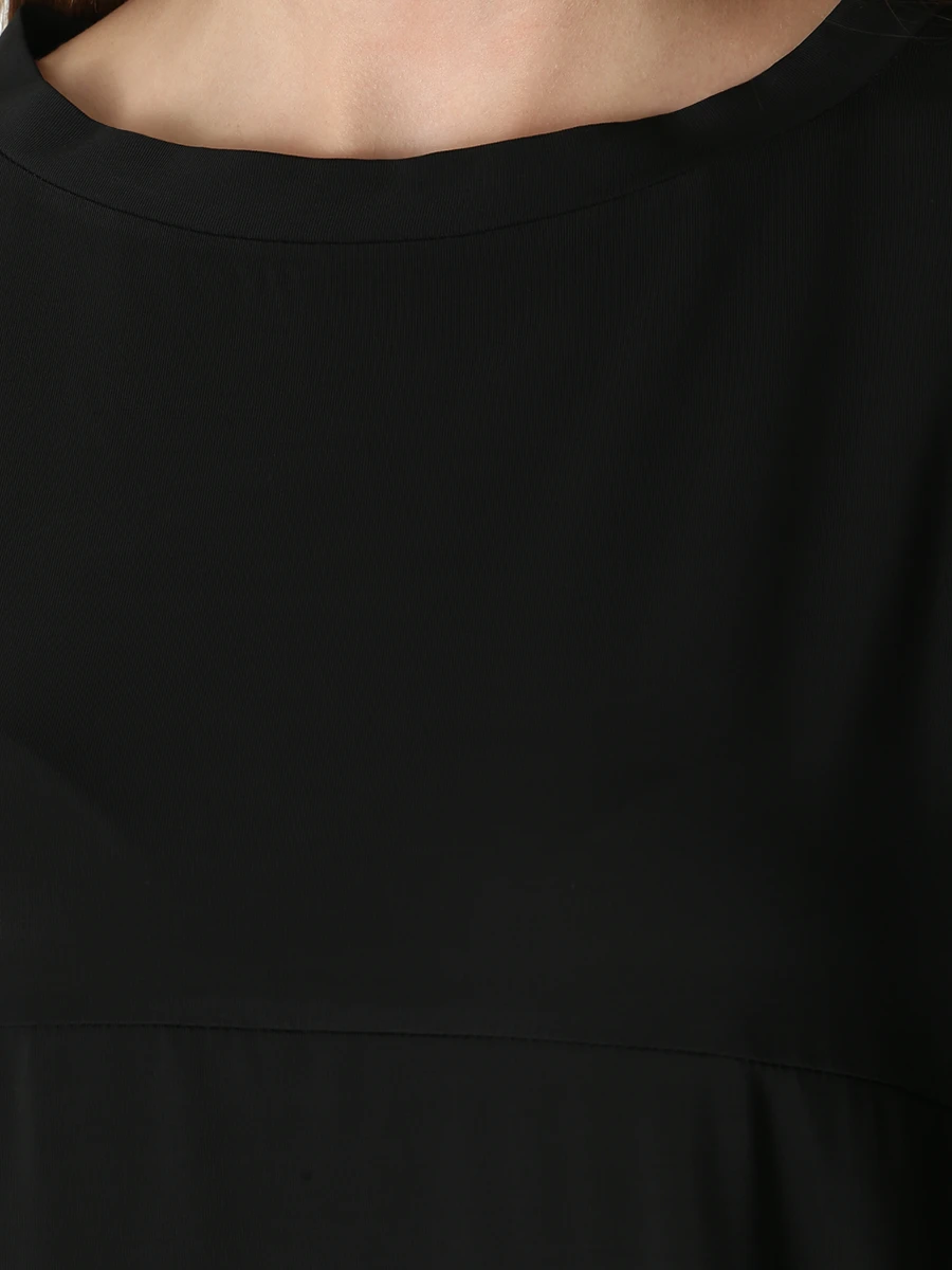 Блуза из вискозы CAMILLE CASSARD 21LS709-NEW YORK-BLACK, размер 44, цвет черный - фото 5