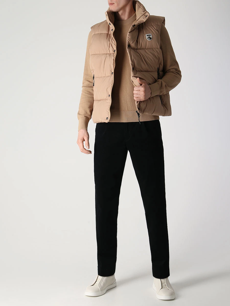 

Брюки Slim Fit хлопковые, Черный, 50477538/001