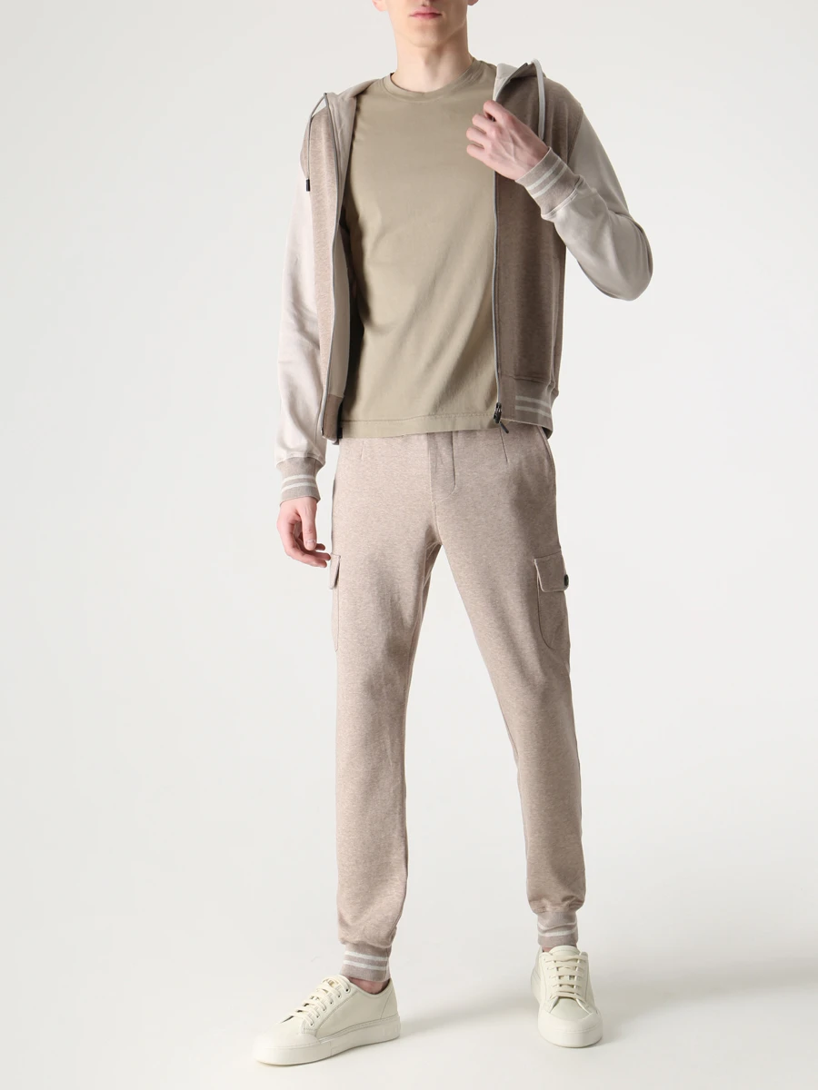 Костюм хлопковый CAPOBIANCO 14M402/14M702.TS00./BEIGE Бежевый  Фото 2