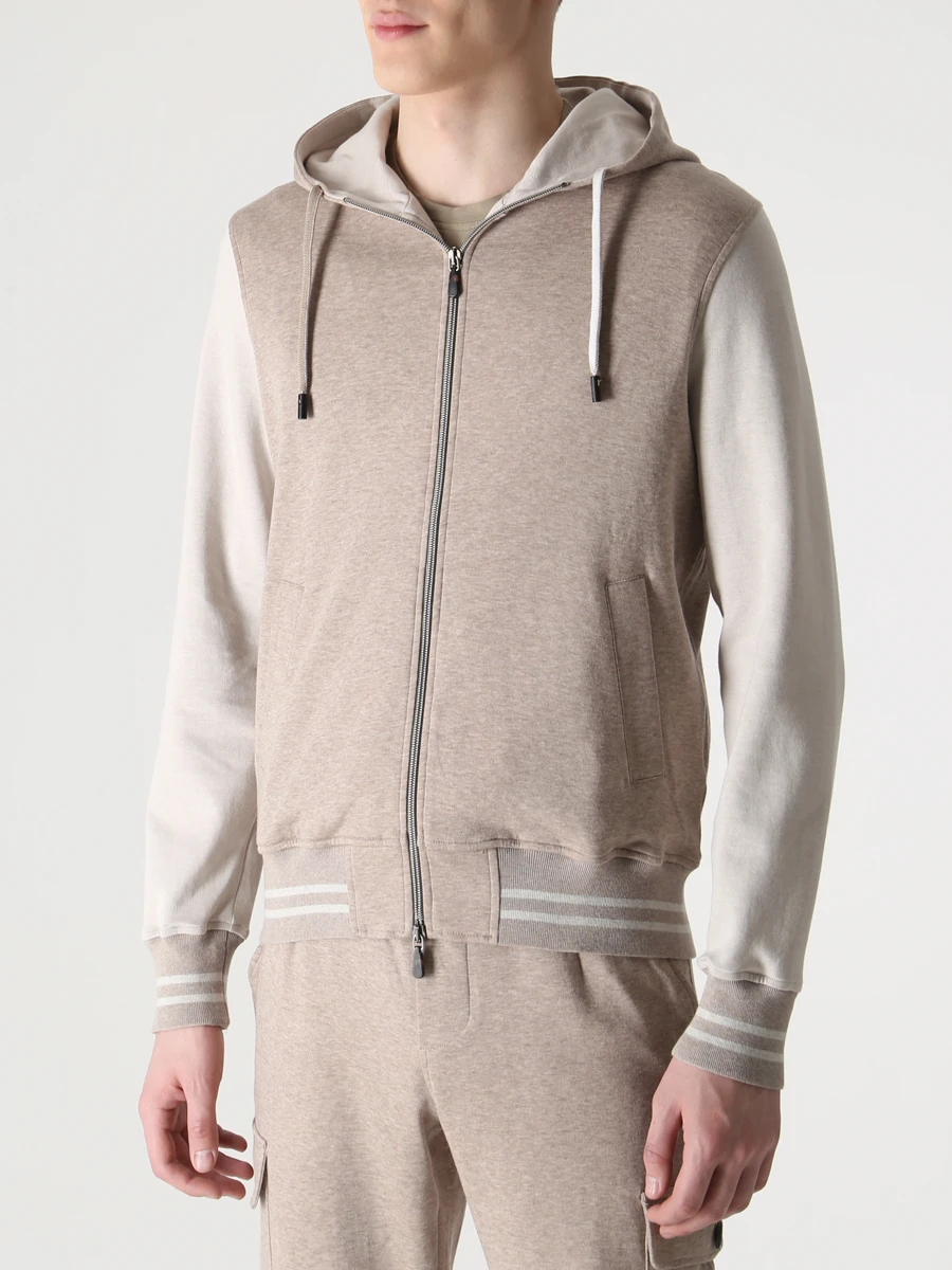 Костюм хлопковый CAPOBIANCO 14M402/14M702.TS00./BEIGE Бежевый  Фото 4