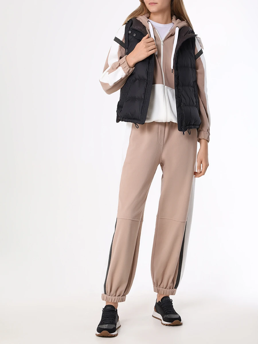 Жилет стеганый BRUNELLO CUCINELLI MR4052645 C101 Черный  Фото 2