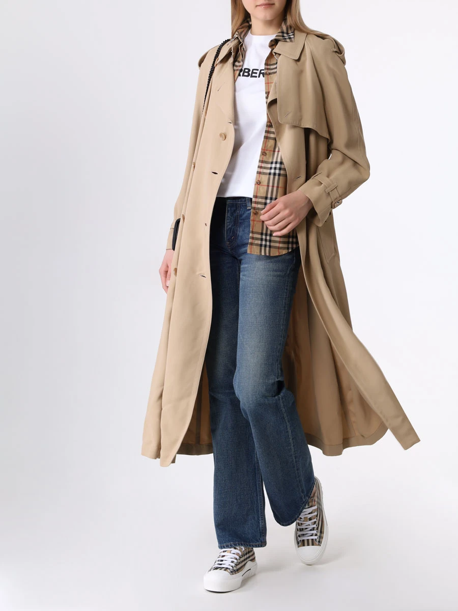 Футболка хлопковая BURBERRY 8056724 A1464 Белый  Фото 2