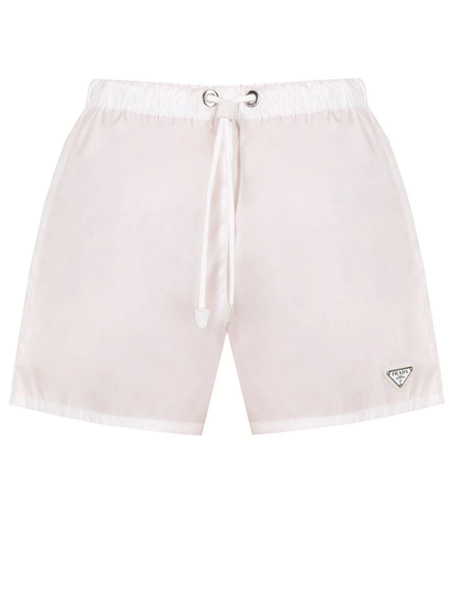 Шорты из Re-Nylon PRADA 22H840S2021WQ8 F0009 Белый 