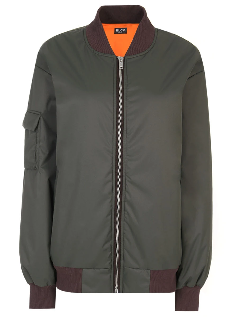 

Бомбер Irbe Orange Lining Oversize Khaki, 111CONRE006_KH