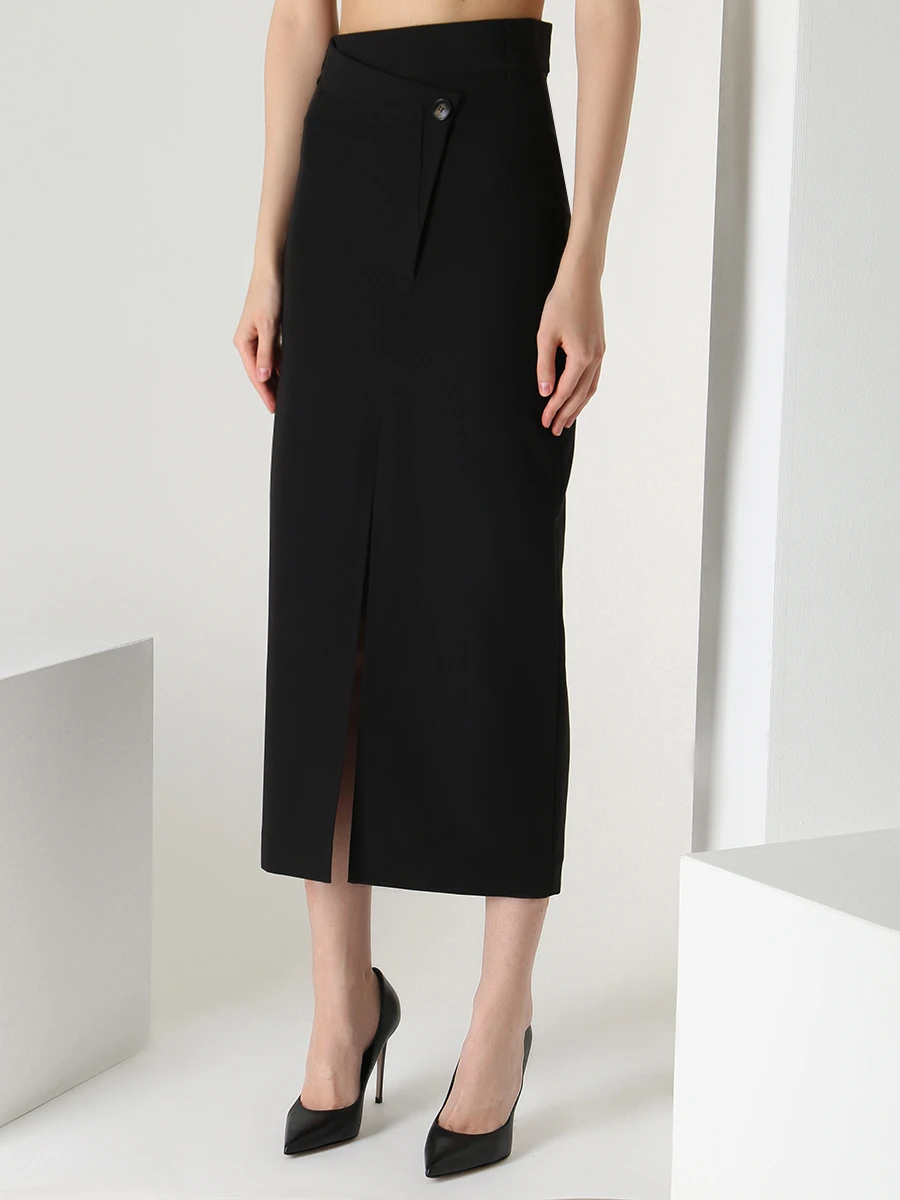 

Юбка-карандаш, Черный, WSk04-9051PATCH-223