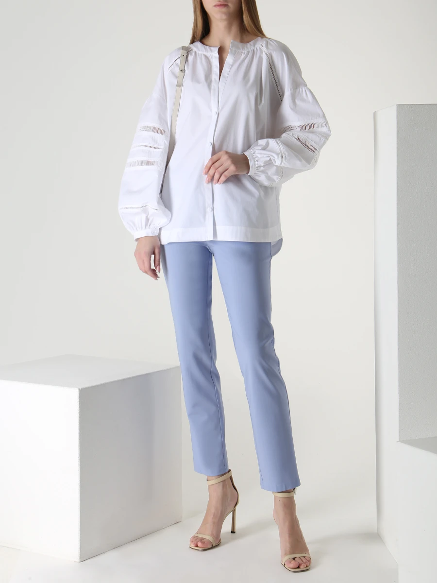 

Блуза хлопковая, Белый, R2362CA26B/3434 0100