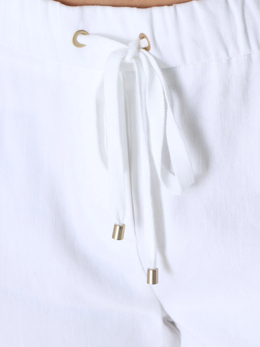 Костюм льняной LORENA ANTONIAZZI E2349CP24B/E2349PA12D/3347/0100 Белый  Фото 8