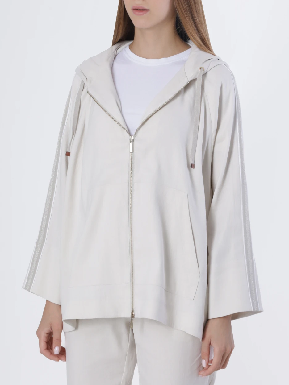 Костюм льняной LORENA ANTONIAZZI E2349CP24B/E2349PA12D/3347/0108 Серый  Фото 4