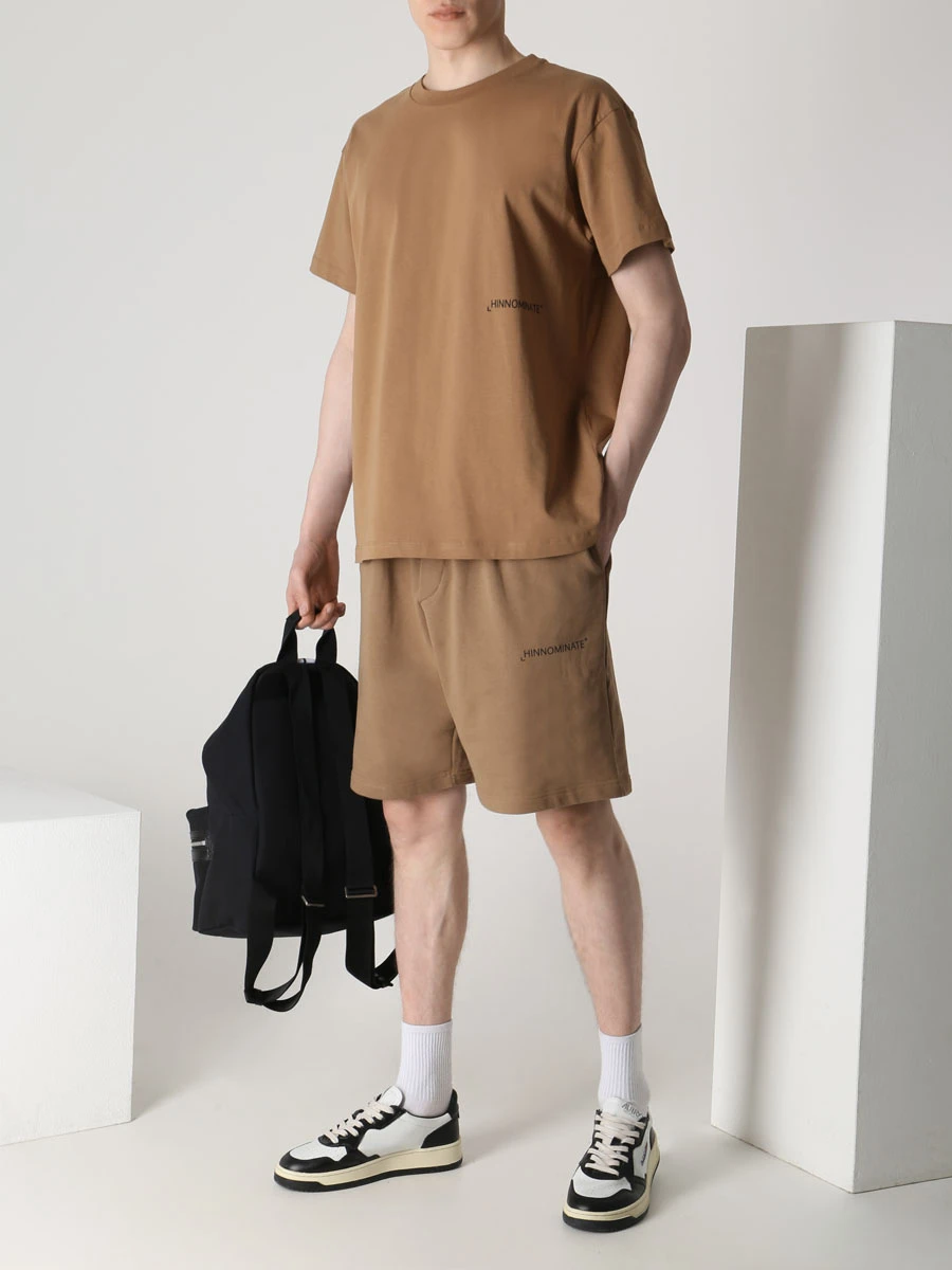 

Шорты хлопковые, Коричневый, HNM183 MARRONE CAFFE