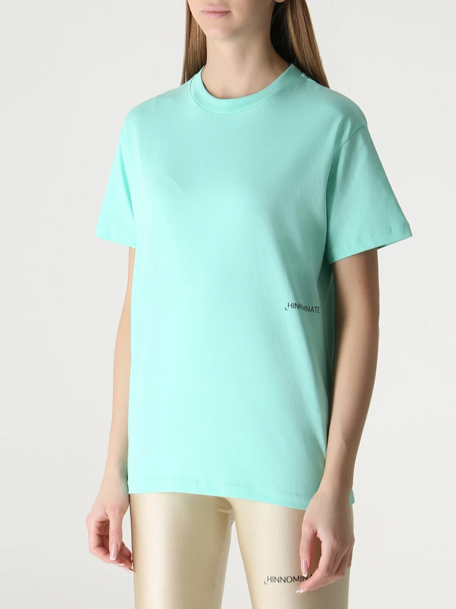 

Футболка хлопковая, Бирюзовый, HNW550 VERDE MENTA
