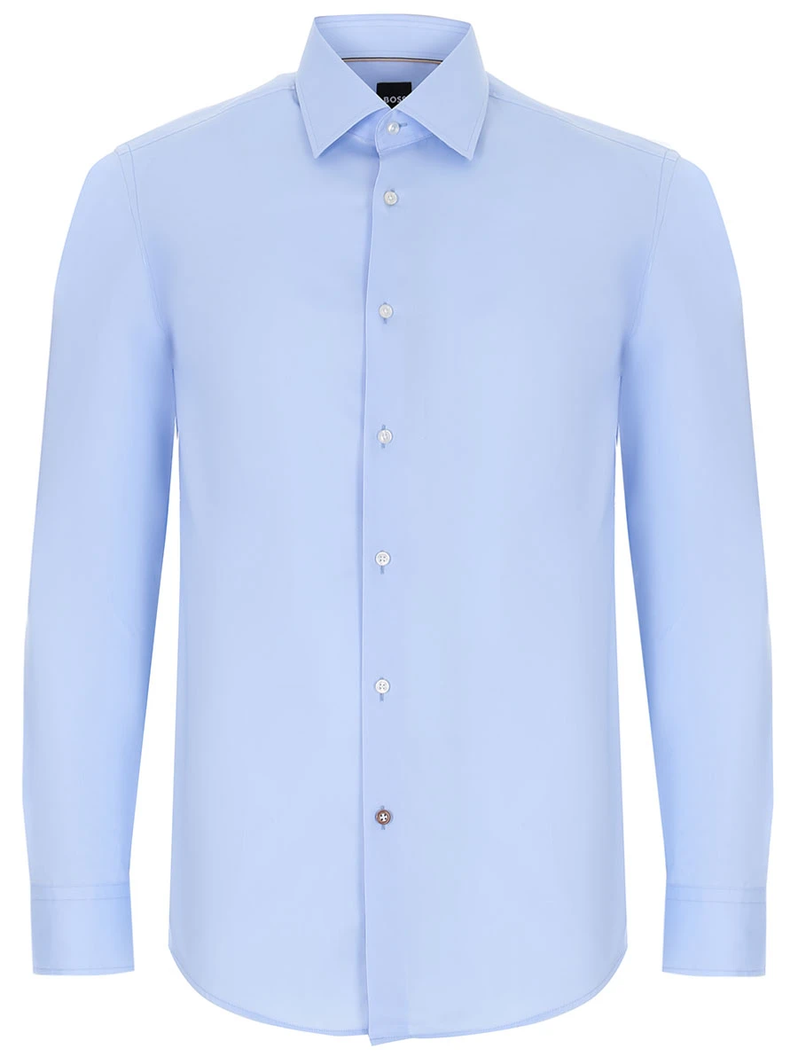 Рубашка Slim Fit хлопковая BOSS 50479922/450 Голубой 