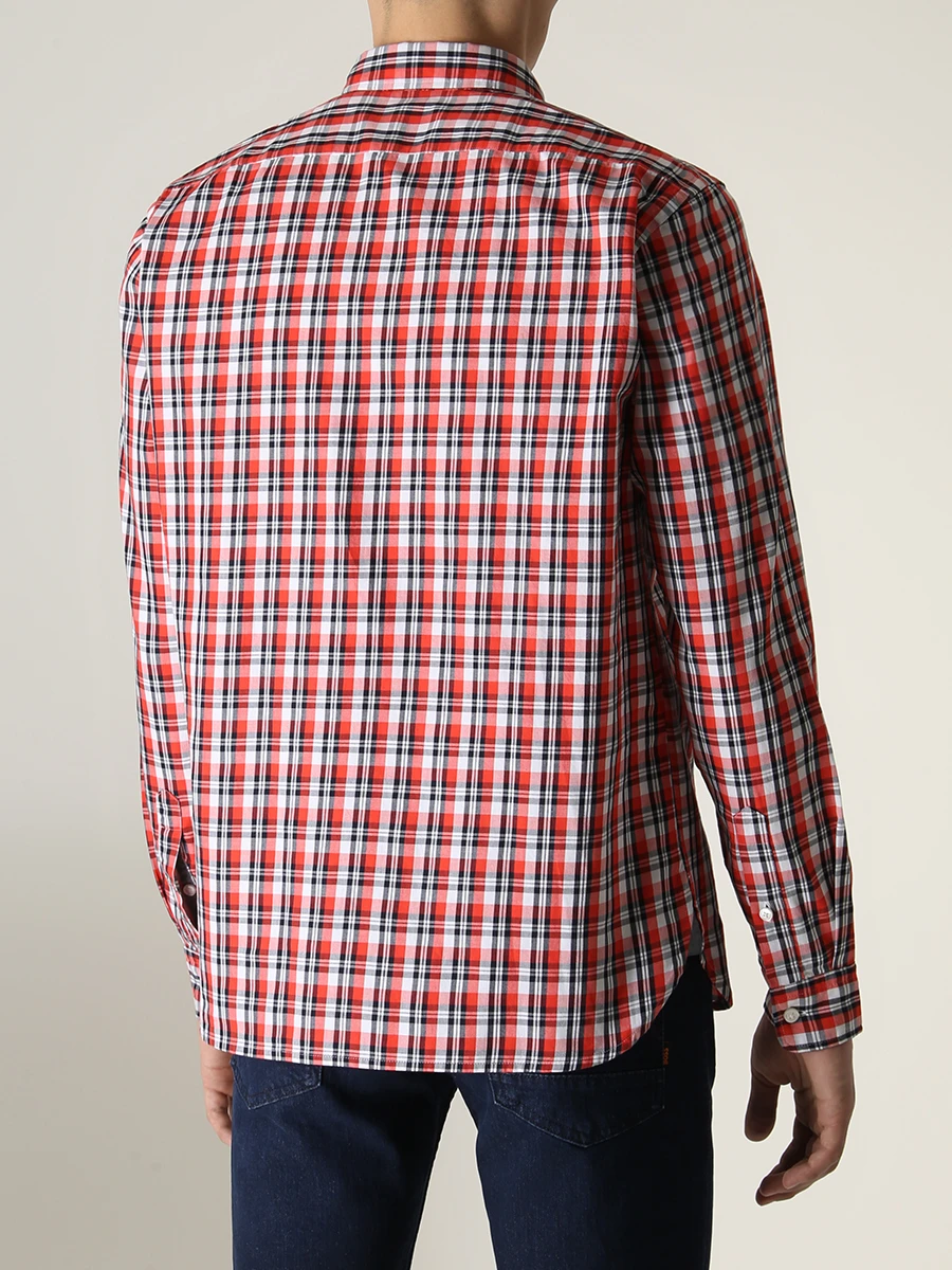 

Рубашка Regular Fit хлопковая в клетку, Клетка, 50477852/629