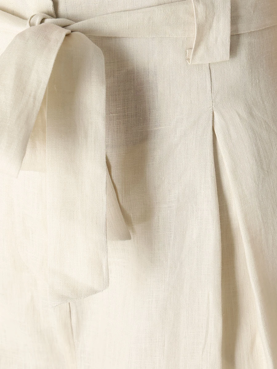 Шорты льняные HOLY CAFTAN PAM 4041 Бежевый  Фото 5