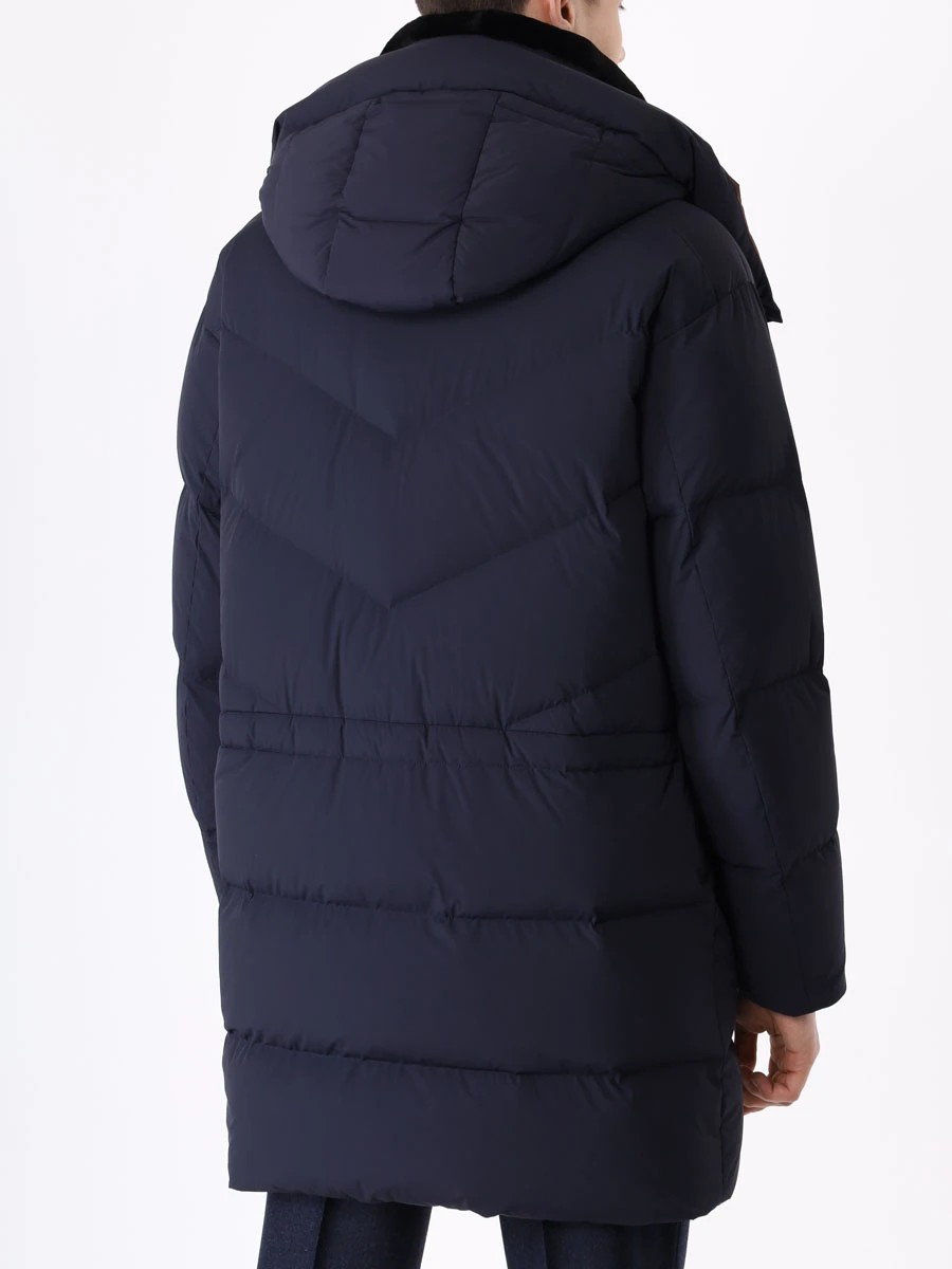 Пуховик стеганый KITON UW1272V0390B02001 Синий  Фото 3