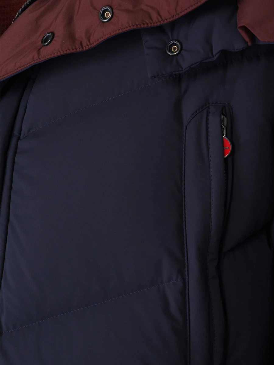 Пуховик стеганый KITON UW1272V0390B02001 Синий  Фото 5