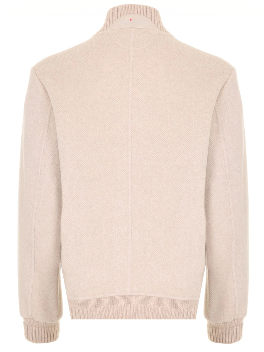 Бомбер кашемировый KITON UW1200V0361B02000 Бежевый  Фото 2