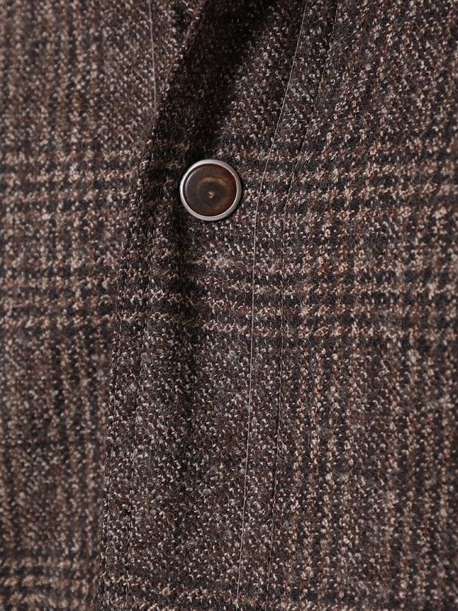 Рубашка шерстяная KITON UMCMARK0168B1000 Коричневый  Фото 5