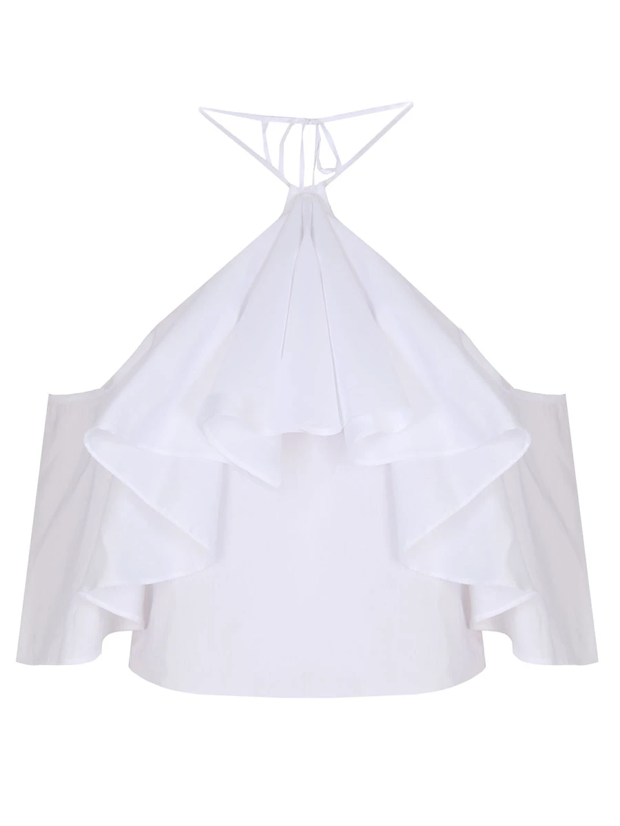 

Топ хлопковый, Белый, SS2331 WHITE
