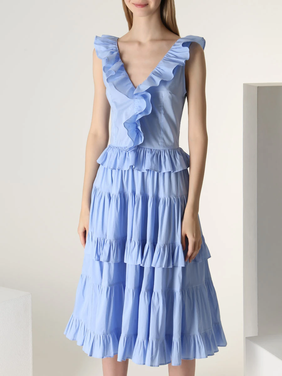 

Платье хлопковое, Голубой, SS2322 BLUE