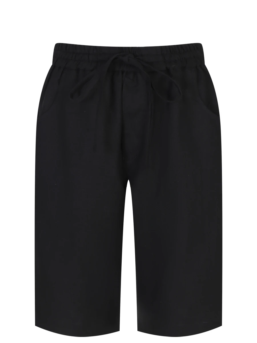 

Шорты льняные, Черный, VB224033