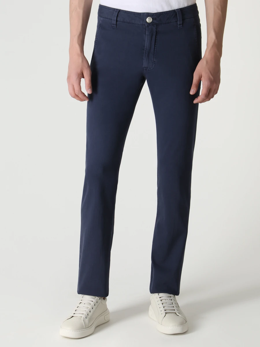 Джинсы Slim Fit хлопковые BILANCIONI 5CP521 5780 0001 500 Синий  Фото 4