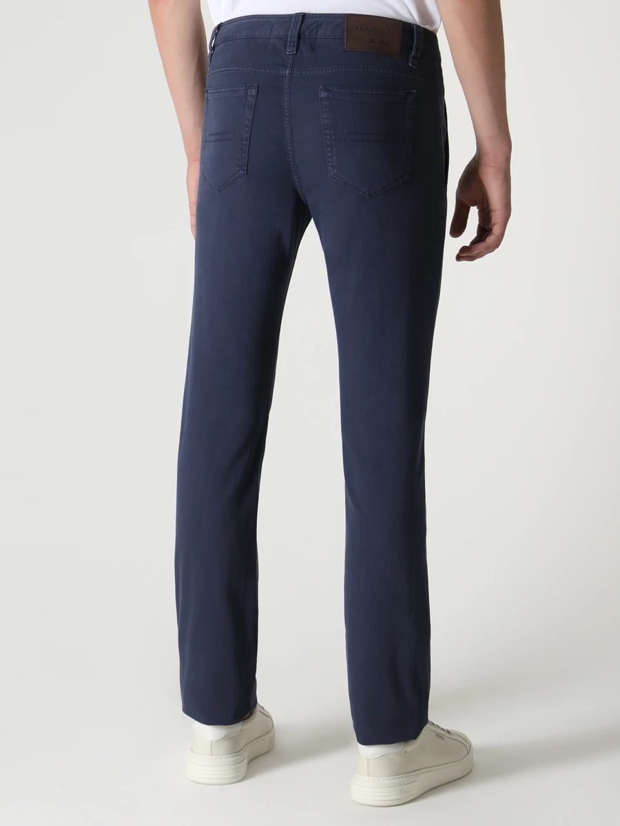 Джинсы Slim Fit хлопковые BILANCIONI 5CP521 5780 0001 500 Синий  Фото 3