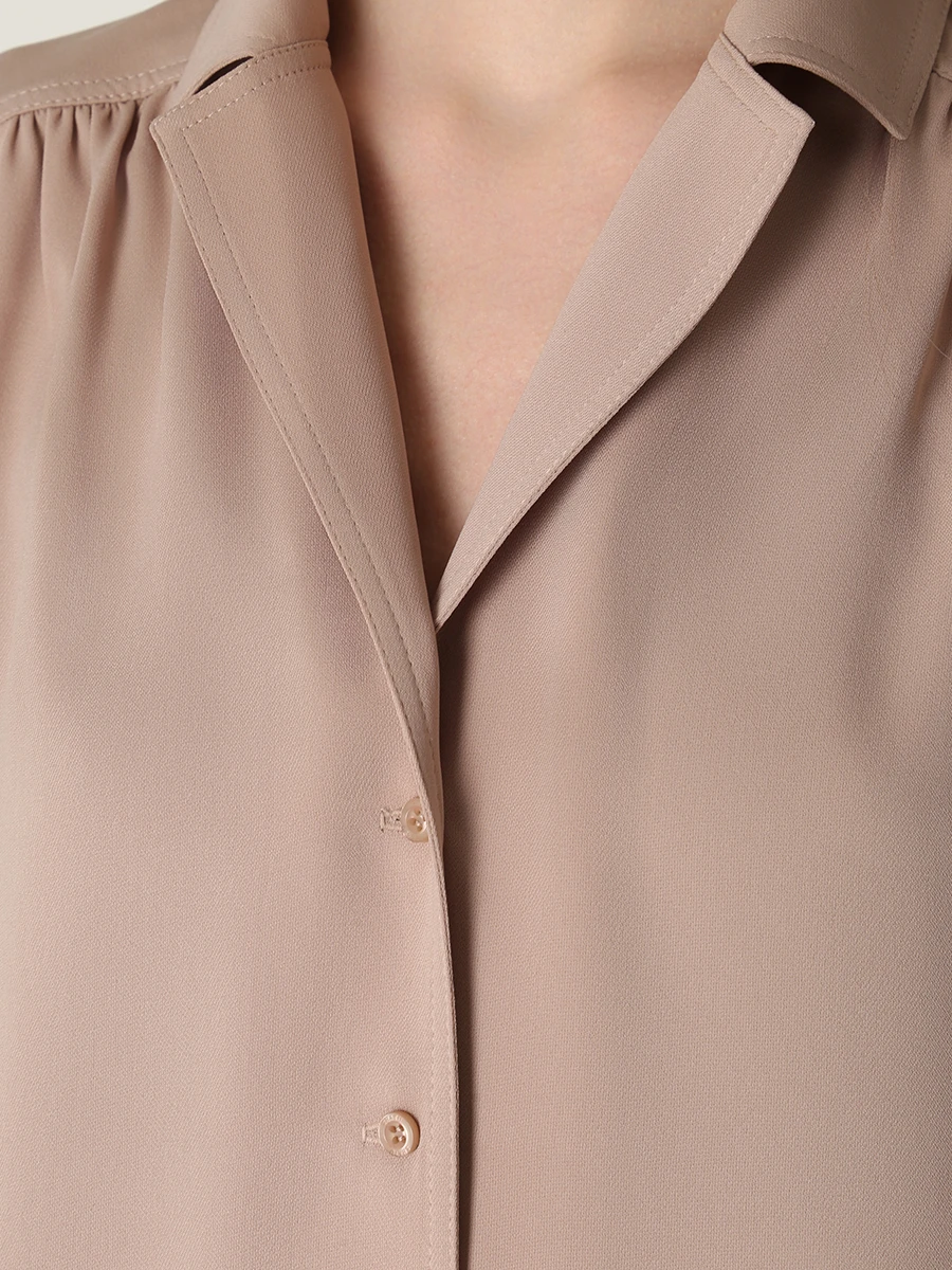 

Блуза однотонная, Бежевый, SH3423_241/1