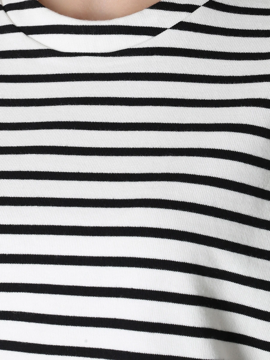 

Футболка хлопковая, Полоска, 52 DT120 10015308 002 Черный,