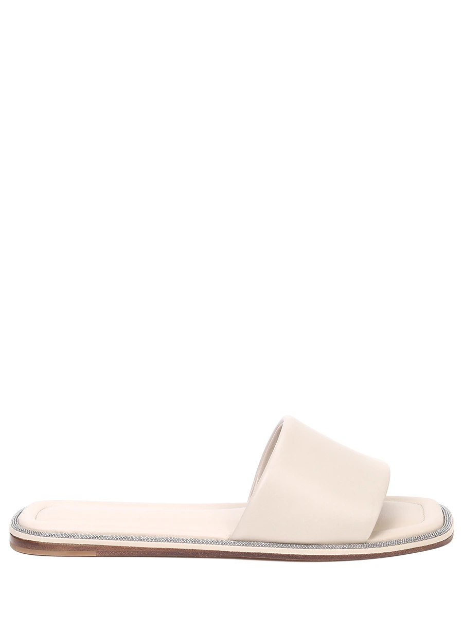 

Шлепанцы кожаные, Бежевый, MZCWC2150 C8238