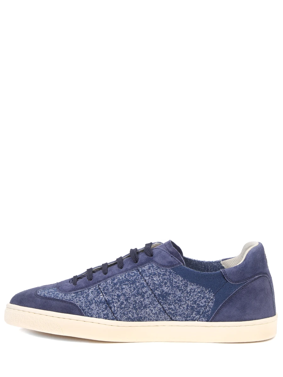 Кеды комбинированные BRUNELLO CUCINELLI MZUKSB2052 CIG57 Синий  Фото 3