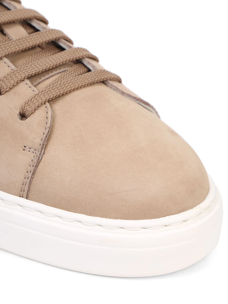 Кеды из нубука BRUNELLO CUCINELLI MZUDBB2047 CES19 Бежевый  Фото 5