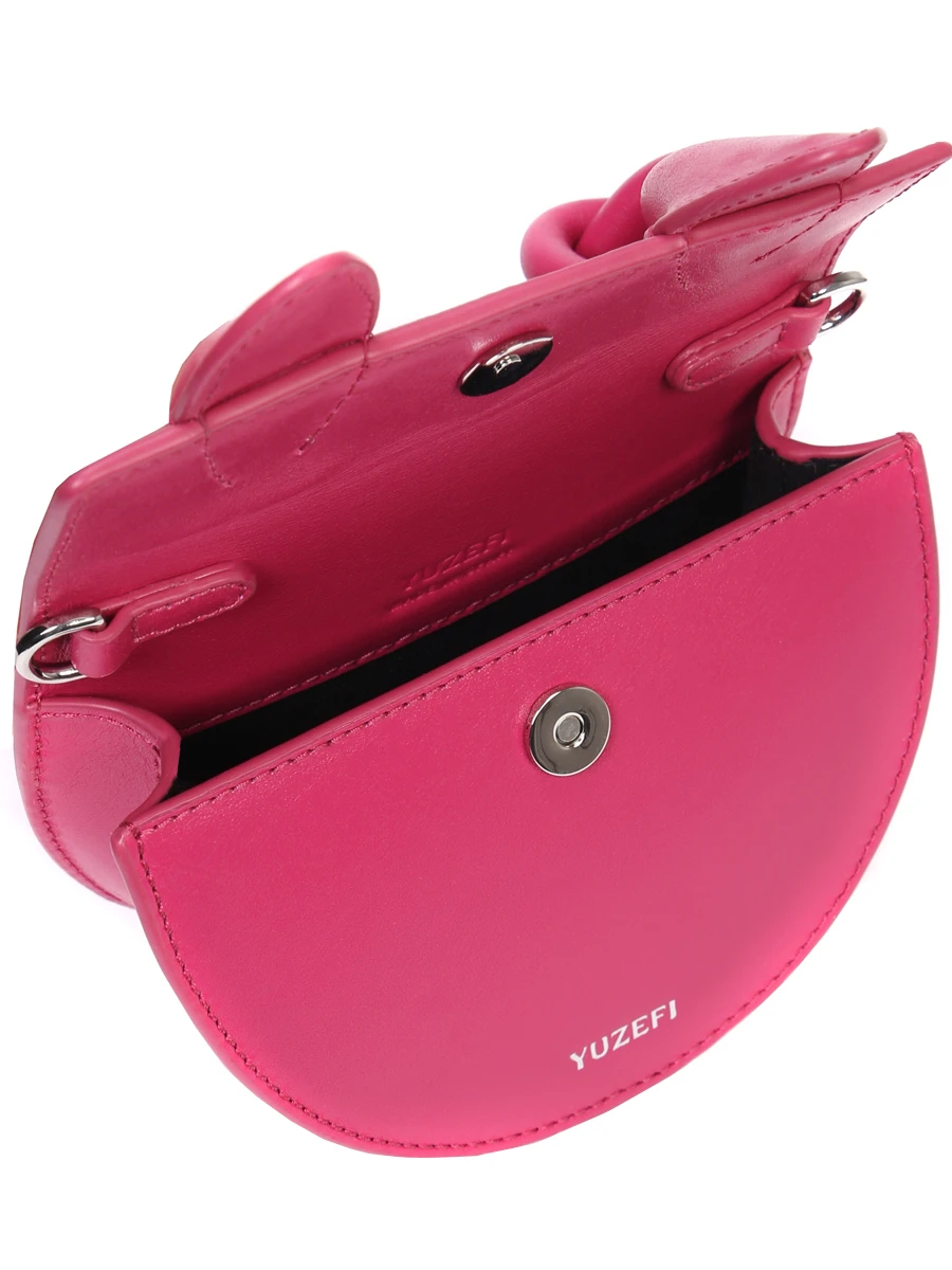 Сумка кожаная Pretzel YUZEFI YUZSS23-HB-MPRZ-L006, размер Один размер, цвет розовый - фото 4