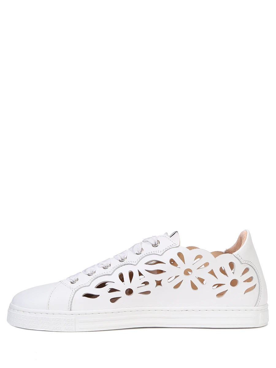 

Кеды кожаные Mandi Girl, Белый, D936115PGKT065 WHITE