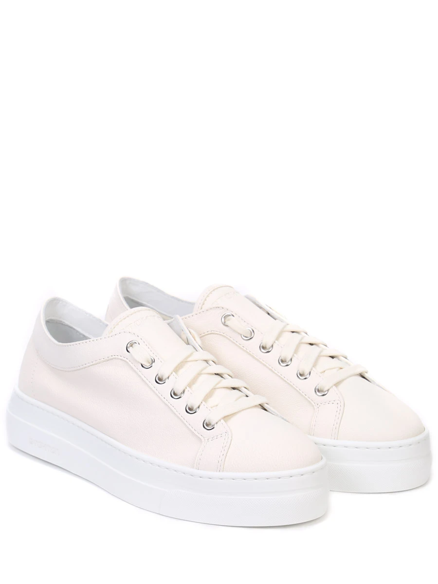 

Кеды кожаные, Кремовый, 111-D-SS23