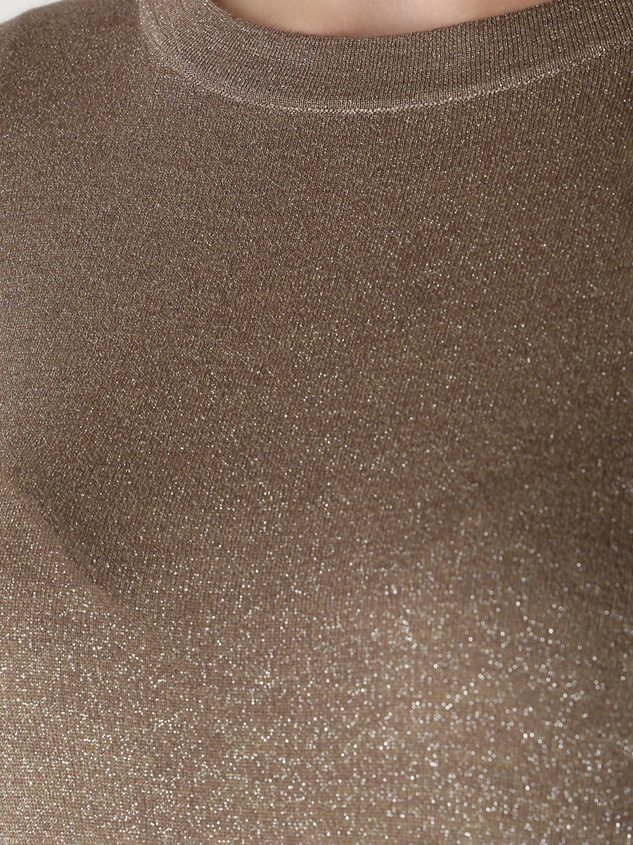 Джемпер кашемировый BRUNELLO CUCINELLI M41800000 C8727 Коричневый  Фото 5