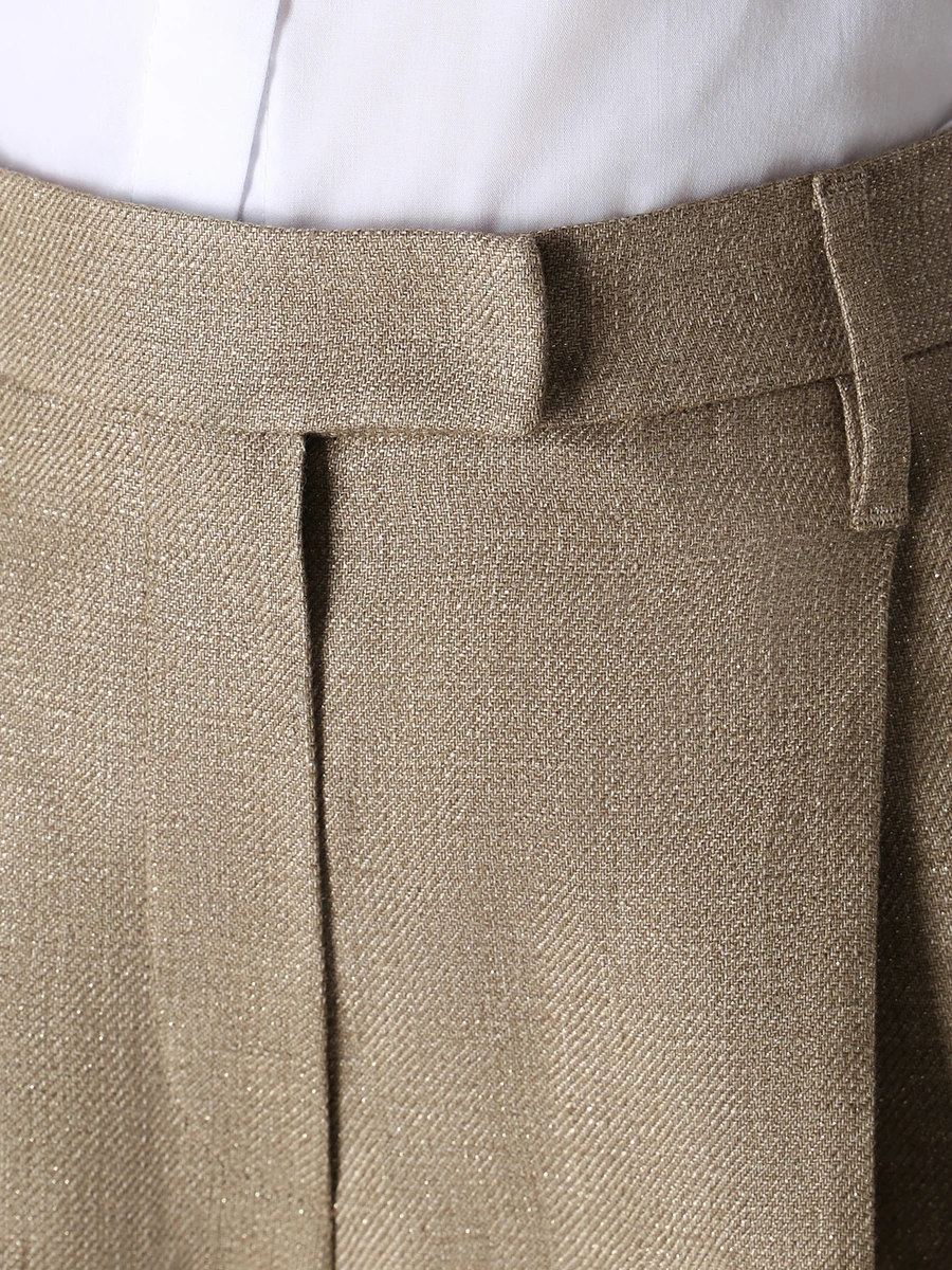 Шорты льняные BRUNELLO CUCINELLI MH586P8285 C495 Коричневый  Фото 5