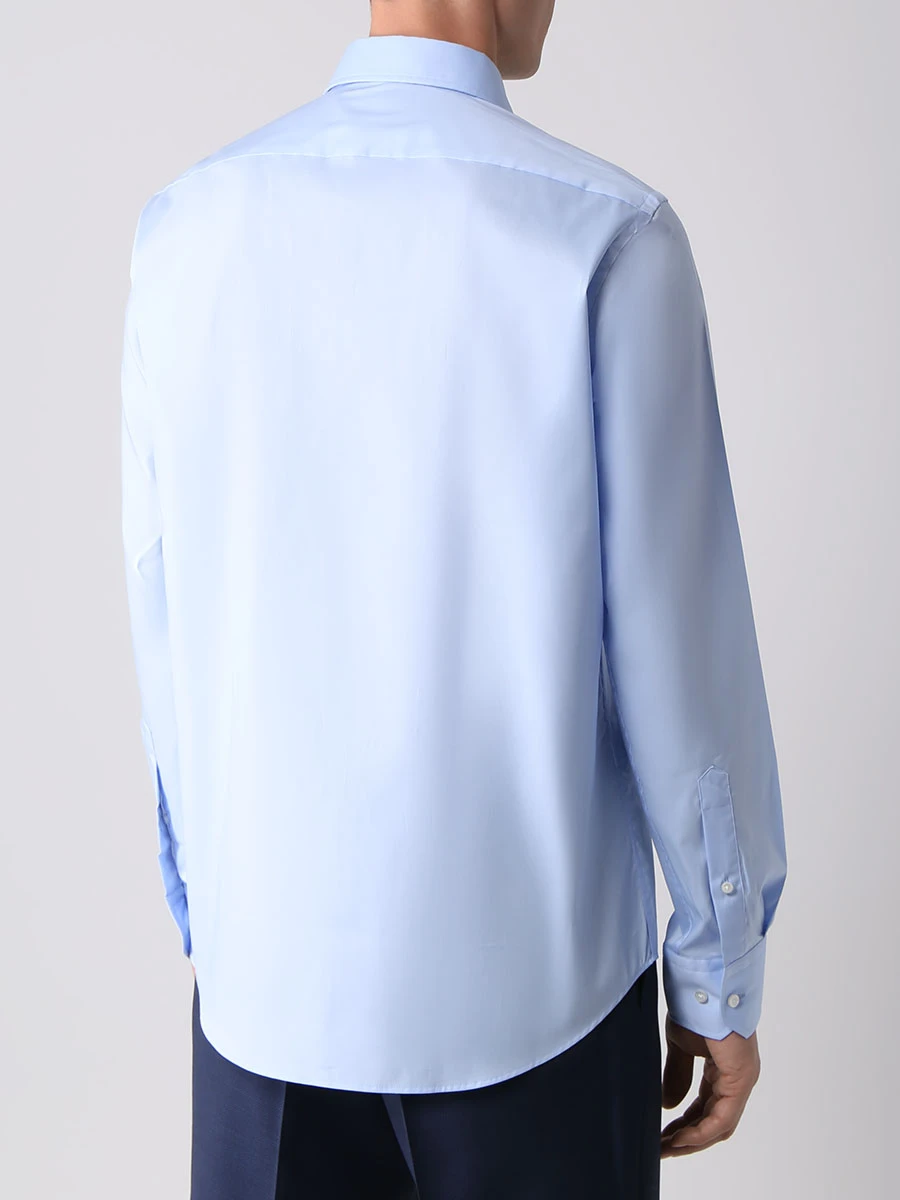 Рубашка Regular Fit хлопковая BOSS 50479943/450, размер 44, цвет голубой 50479943/450 - фото 3