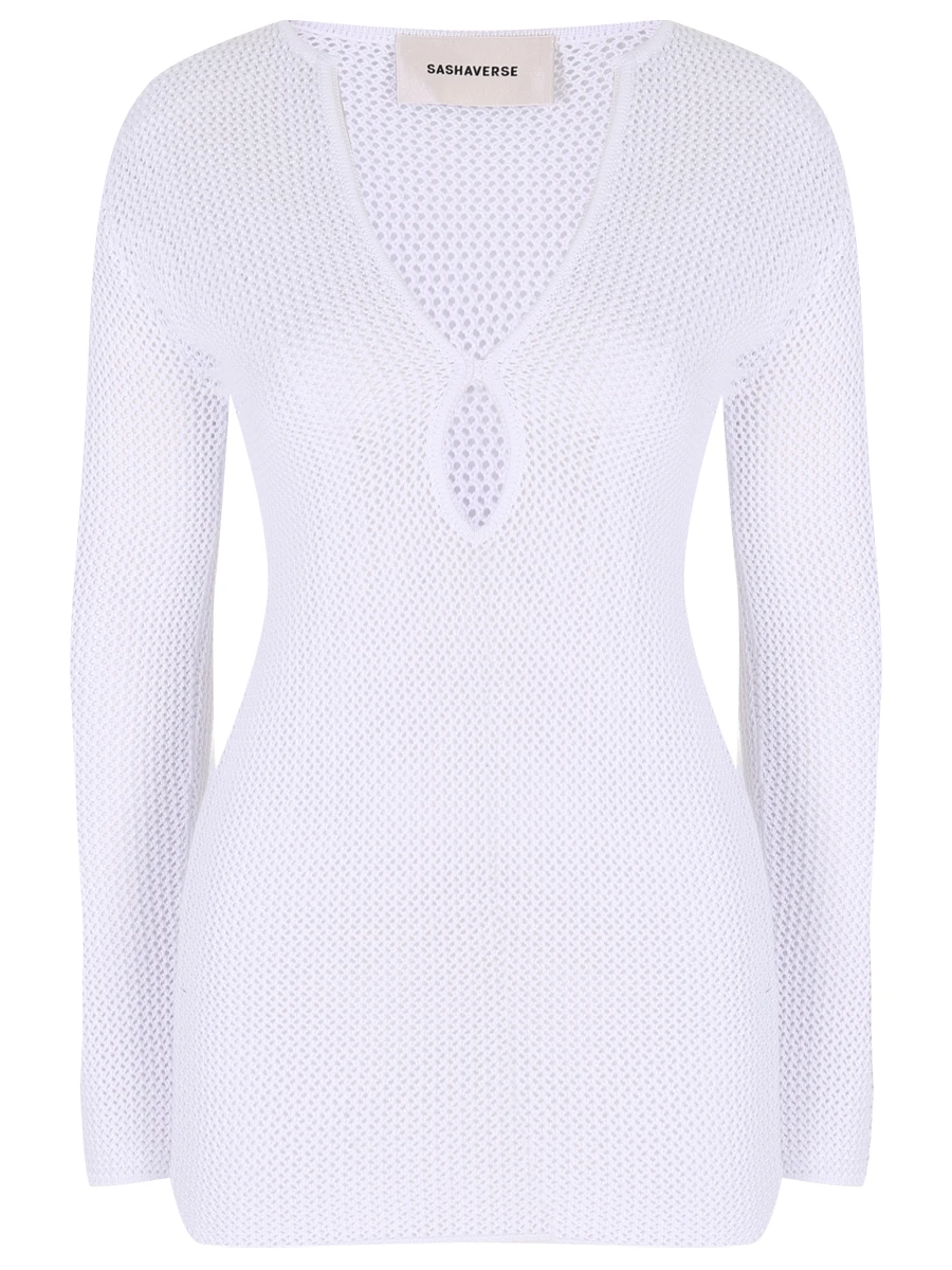 Платье из лиоцелла SASHAVERSE KND042s/Intrigobio/100, размер 42, цвет белый KND042s/Intrigobio/100 - фото 1
