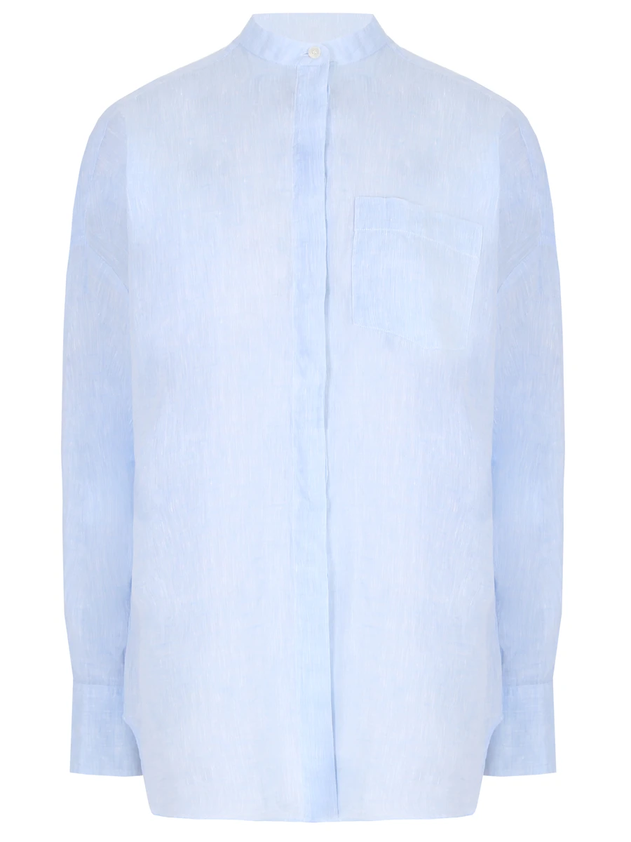 Рубашка льняная ALESSANDRO GHERARDI KATIA 1080 615, размер 38, цвет голубой - фото 1